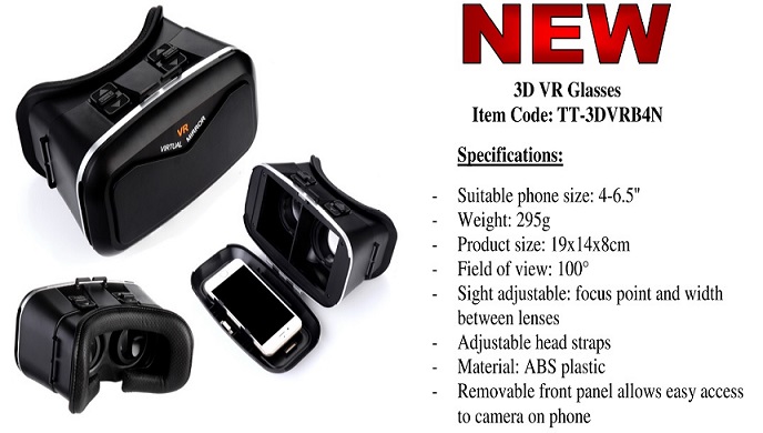 TTecway VRHeadset 3D Virtual Reality Glasses